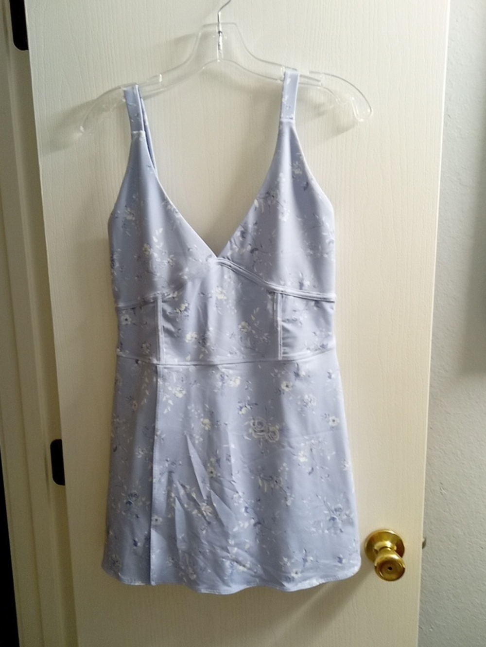 Light Blue Floral Tennis Skort Dress - Women Shorts Skort